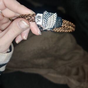 Leather Attack On Titan Bracelet